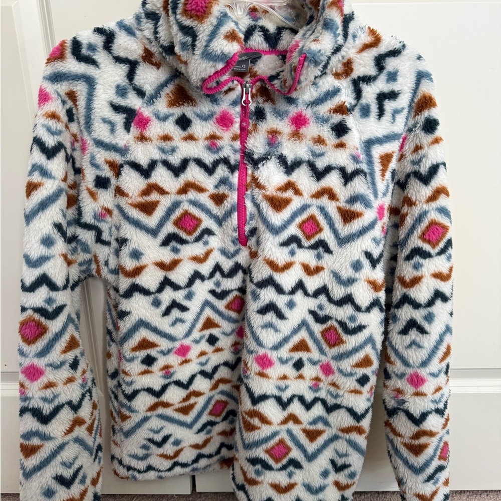 Eddie Bauer fleece pullover half zip